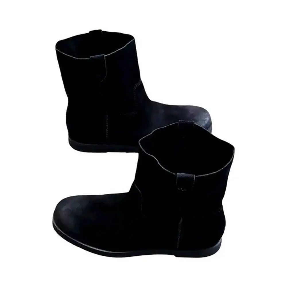 Ugg Josefene Short Boot In Black Womens Velvety Suede Size US 9.5 EU 40.5 NEW